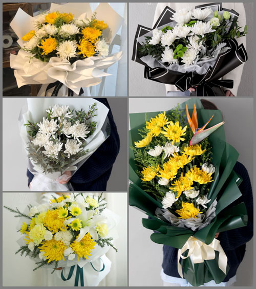 山东临沂莒南县坪上镇白事花束代送